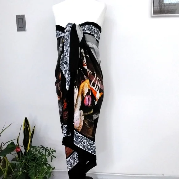 Vintage Fata Morgana ladies pareo/sarong, 64" x 43" - Picture 1 of 8